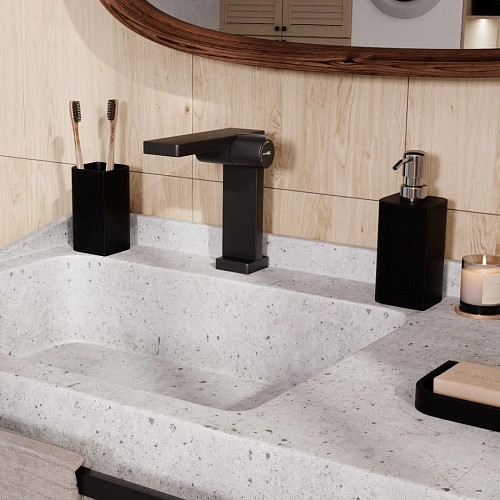 Смеситель для раковины WasserKRAFT Elbe 7410 черный Смеситель для раковины WasserKRAFT Elbe 7410 черный