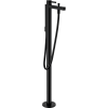 Картинка анонса товара «смеситель для ванны hansgrohe finoris напольный 76445670, матовый черный»