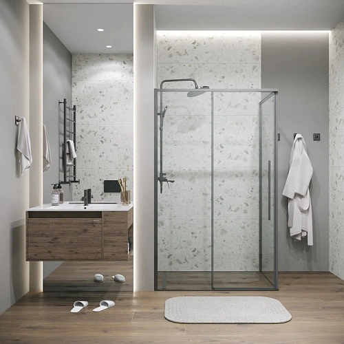 Боковая стенка GROSSMAN Galaxy 200.K33.01.80.42.00 (80x195) графит сатин, стекло прозрачное Боковая стенка GROSSMAN Galaxy 200.K33.01.80.42.00 (80x195) графит сатин, стекло прозрачное