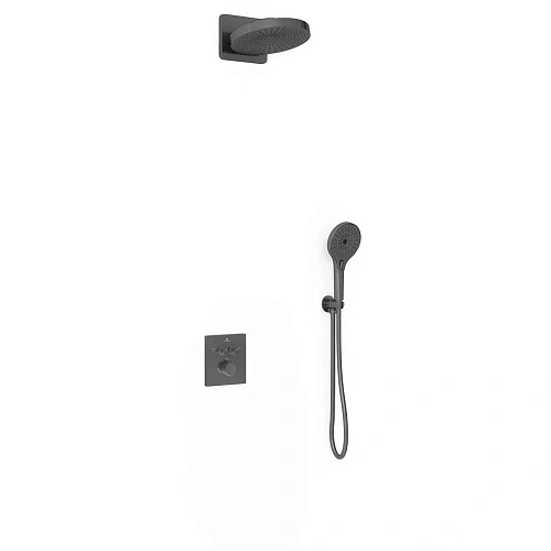 Душевая система Vincea Inspire VSFW-3I21MT1GM встраиваемый, термостат, вороненая сталь Душевая система Vincea Inspire VSFW-3I21MT1GM встраиваемый, термостат, вороненая сталь