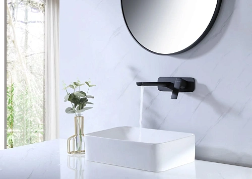 Смеситель для раковины Lemark Ursus LM7226BL встраиваемый, черный Смеситель для раковины Lemark Ursus LM7226BL встраиваемый, черный