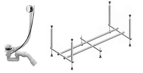 Акриловая ванна Timo INKA1770 170x70x580 с каркасом и слив-переливом Акриловая ванна Timo INKA1770 170x70x580 с каркасом и слив-переливом