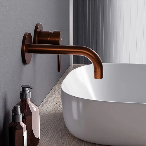 Смеситель для раковины Damixa Scandinavian Pure 360260500 встраиваемый, розовое золото Смеситель для раковины Damixa Scandinavian Pure 360260500 встраиваемый, розовое золото