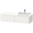 Тумба под раковину Duravit Happy D.2 Plus HP4934R3636 подвесная 160 см белая шелковисто-матовый лак Тумба под раковину Duravit Happy D.2 Plus HP4934R3636 подвесная 160 см белая шелковисто-матовый лак