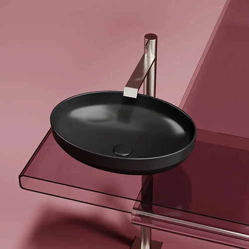 Раковина Ceramica Nova ELEMENT CN6056MB черный матовый накладная Раковина Ceramica Nova ELEMENT CN6056MB черный матовый накладная