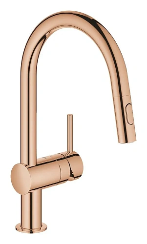 Смеситель для кухни GROHE Minta однорычажный с выдвижным изливом, теплый закат (32321DA2) Смеситель для кухни GROHE Minta однорычажный с выдвижным изливом, теплый закат (32321DA2)