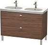 Картинка анонса товара «тумба под раковину duravit brioso br442801021 напольная 117 см орех темный»