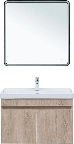 Тумба под раковину Aquanet Оптима 80 00344805 дуб светлый Тумба под раковину Aquanet Оптима 80 00344805 дуб светлый