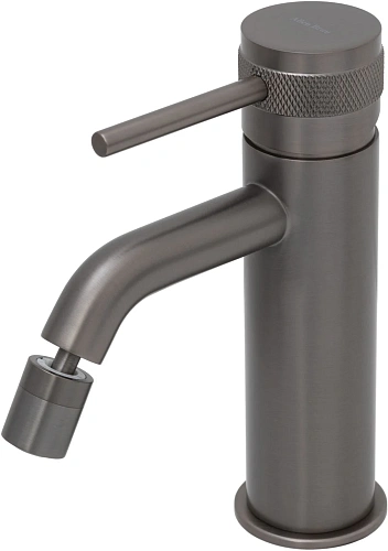 Смеситель для биде Allen Brau Priority 5.31A04-MG (с донным клапаном) графит брашированный Смеситель для биде Allen Brau Priority 5.31A04-MG (с донным клапаном) графит брашированный