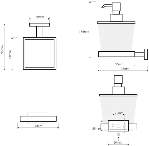 Дозатор жидкого мыла Bemeta PLAZA 118209049 Дозатор жидкого мыла Bemeta PLAZA 118209049