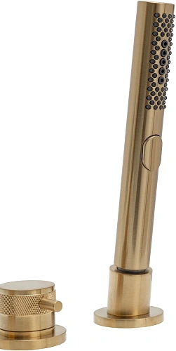 Смеситель на борт ванны Allen Brau Priority 5.31007-GB (с внутренней частью) золото браш Смеситель на борт ванны Allen Brau Priority 5.31007-GB (с внутренней частью) золото браш