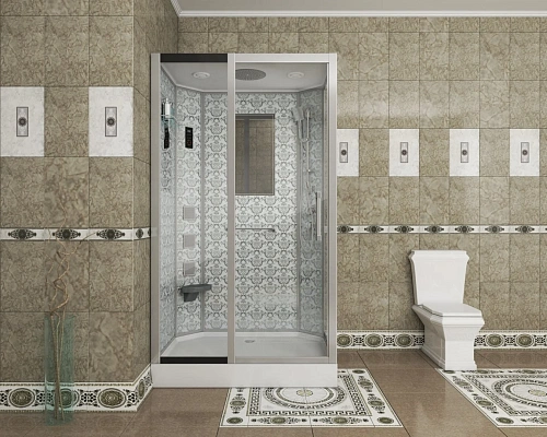 Душевая кабина Niagara Luxe NG-7711WL (900x1200х2150) низкий поддон стенки белые Душевая кабина Niagara Luxe NG-7711WL (900x1200х2150) низкий поддон стенки белые