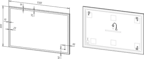 Комплект мебели STWORKI Берген 60 серая с темной столешницей 122, с раковиной на выбор, L 549762 Комплект мебели STWORKI Берген 60 серая с темной столешницей 122, с раковиной на выбор, L 549762