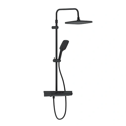 Душевая система Damixa Gala 953760300 с термостом черный Душевая система Damixa Gala 953760300 с термостом черный