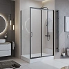 Душевой уголок BelBagno UNO-195-AH-1-120/80-C-NERO 1200x800 мм