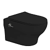 Унитаз подвесной Boheme FIORE 978-SET-2-B с функцией биде, черный матовый c крышкой Унитаз подвесной Boheme FIORE 978-SET-2-B с функцией биде, черный матовый c крышкой