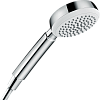 Картинка анонса товара «душевая лейка hansgrohe crometta 100 1jet ecosmart 9 л/мин. 26828400, белый/хром»