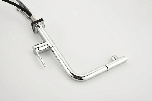 Смеситель для кухни AQUAme Cucina AQM9903CR с выдвижным изливом, с подключением к фильтру с питьевой водой, хром Смеситель для кухни AQUAme Cucina AQM9903CR с выдвижным изливом, с подключением к фильтру с питьевой водой, хром