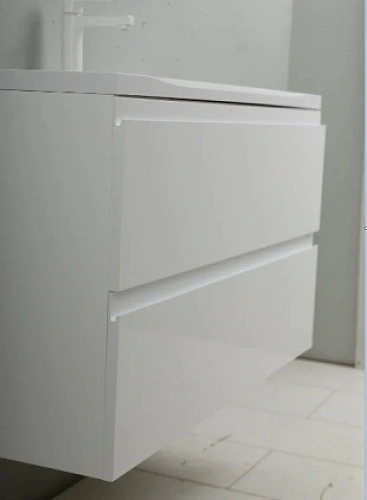 Тумба под раковину ART&MAX BIANCHI AM-Bianchi-750-2C-SO-BL подвесная с двумя выкатными ящиками, белы Тумба под раковину ART&MAX BIANCHI AM-Bianchi-750-2C-SO-BL подвесная с двумя выкатными ящиками, белы