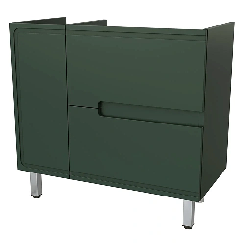 Тумба под раковину Taliente Cevia, 90см, серо-зеленый матовый, правое исполнение, под раковину Barse TA-MBC-90PR(R)-grigio verde Тумба под раковину Taliente Cevia, 90см, серо-зеленый матовый, правое исполнение, под раковину Barse TA-MBC-90PR(R)-grigio verde