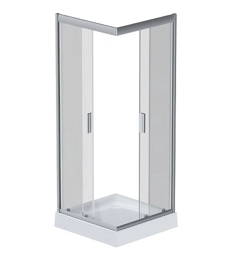Душевой уголок AM.PM Gem W90G-403-090MT 90х90 квадрат, стекло прозрачное, профиль серебро матовое Душевой уголок AM.PM Gem W90G-403-090MT 90х90 квадрат, стекло прозрачное, профиль серебро матовое