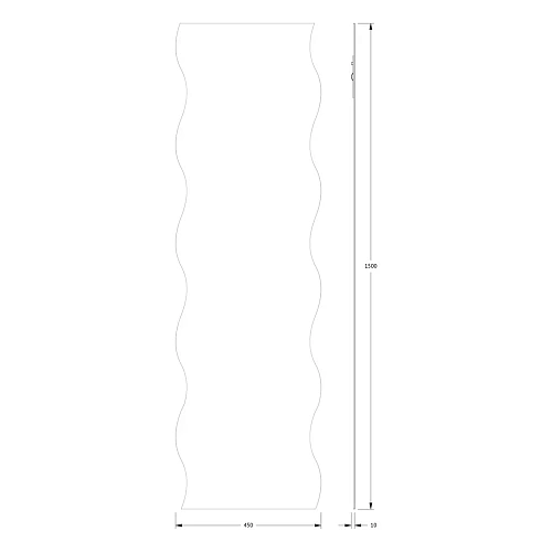 Зеркало Evoform Primary BY 0109 45х150 см со шлифованной кромкой Зеркало Evoform Primary BY 0109 45х150 см со шлифованной кромкой