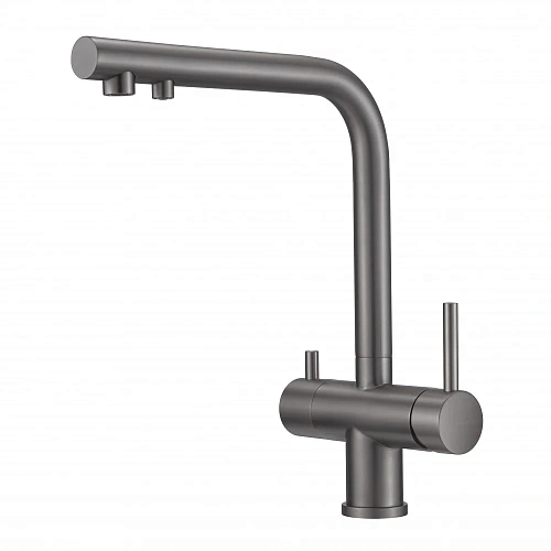 Смеситель для кухни Milacio Ultra 559 (MCU.559.GM) под фильтр, вороненая сталь Смеситель для кухни Milacio Ultra 559 (MCU.559.GM) под фильтр, вороненая сталь