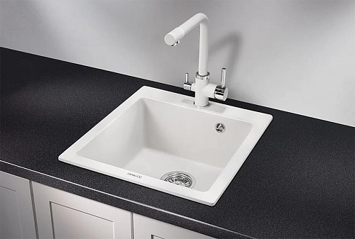 Кухонная мойка Granula 4651, АРКТИК (БЕЛЫЙ), кварц 465x510 Кухонная мойка Granula 4651, АРКТИК (БЕЛЫЙ), кварц 465x510