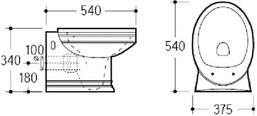 Унитаз подвесной Boheme Puro с узором хром без сиденья 954-CH Унитаз подвесной Boheme Puro с узором хром без сиденья 954-CH
