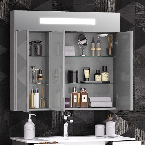 Зеркальный шкаф Opadiris Кристалл 90 Z0000010381 Зеркальный шкаф Opadiris Кристалл 90 Z0000010381