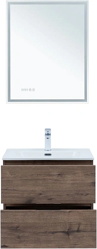 Тумба под раковину Aquanet Алвита New 60 2 ящика, дуб веллингтон табак 00334184 подвесная Тумба под раковину Aquanet Алвита New 60 2 ящика, дуб веллингтон табак 00334184 подвесная