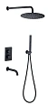 Душевая система Allen Brau Priority 5.31014-31 Черный матовый Душевая система Allen Brau Priority 5.31014-31 Черный матовый
