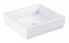 Картинка анонса товара «раковина grohe cube ceramic, свободностоящая, без перелива 50 см, альпин-белый (3948100h)»