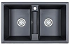 Кухонная мойка Granula 8101, ШВАРЦ (чёрный металлик), кварц 810х500 Кухонная мойка Granula 8101, ШВАРЦ (чёрный металлик), кварц 810х500