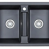 Кухонная мойка Granula 8101, ШВАРЦ (чёрный металлик), кварц 810х500 Кухонная мойка Granula 8101, ШВАРЦ (чёрный металлик), кварц 810х500