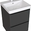 Тумба с раковиной Aquanet Эмбер 50 00332506 черный матовый Тумба с раковиной Aquanet Эмбер 50 00332506 черный матовый