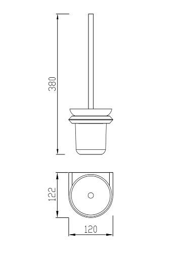 Ершик для унитаза ABBER Nord AA1532G золото матовое Ершик для унитаза ABBER Nord AA1532G золото матовое