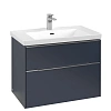 Тумба под раковину Villeroy &amp; Boch Subway 3.0 с подсветкой Marine Blue / Marine Blue C574L0VQ