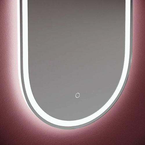 Зеркало Sancos Oval OV45F 450х900 фронтальная подсветка с сенсорным управлением Зеркало Sancos Oval OV45F 450х900 фронтальная подсветка с сенсорным управлением