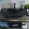 Раковина Gid Bm9175 53333 накладная черная матовая 66.5x41x12 Раковина Gid Bm9175 53333 накладная черная матовая 66.5x41x12