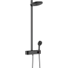 Душевая система Hansgrohe Pulsify S Showerpipe 260 2jet с термостатом для ванны 24241670, матовый че Душевая система Hansgrohe Pulsify S Showerpipe 260 2jet с термостатом для ванны 24241670, матовый че
