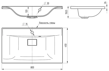 Раковина Vincea VCB-3M800W из искуственного камня, цвет белый Раковина Vincea VCB-3M800W из искуственного камня, цвет белый