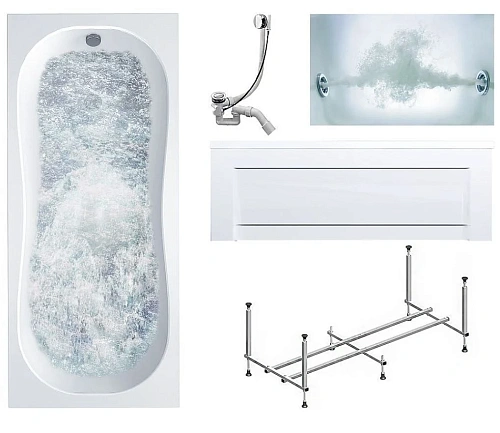 Акриловая ванна Timo INKA INKA1570-KT15-SPV1505-T-CM-FP15S 150x70 гидромассажная 6 джет Акриловая ванна Timo INKA INKA1570-KT15-SPV1505-T-CM-FP15S 150x70 гидромассажная 6 джет