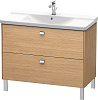 Картинка анонса товара «тумба под раковину duravit brioso br441201052 напольная 102 см европейский дуб»