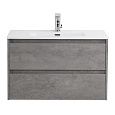Детальная картинка товара «тумба под раковину belbagno kraft 39-800/390-2c-so-cg cemento grigio подвесная 800x390»
