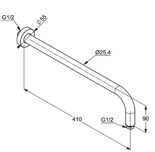 Кронштейн верхнего душа Kludi A-QA 6651453-00 белый матовый Кронштейн верхнего душа Kludi A-QA 6651453-00 белый матовый
