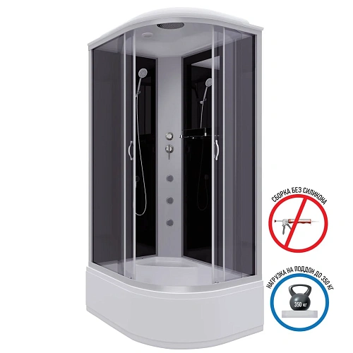 Душевая кабина Niagara Classic NG-2510-14LG (1200х800х2150) высокий поддон (40см) стекло тонированное 25101434LG Душевая кабина Niagara Classic NG-2510-14LG (1200х800х2150) высокий поддон (40см) стекло тонированное 25101434LG