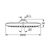 Верхний душ GROHE Tempesta 250, круглый, хром (26662000) Верхний душ GROHE Tempesta 250, круглый, хром (26662000)