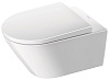 Картинка анонса товара «унитаз подвесной duravit d-neo 45770900a1 rimless с сиденьем микролифт soft close, цвет белый»