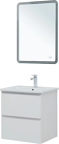 Тумба под раковину Aquanet Эмбер 60 белый матовый 00330465 напольная/подвесная Тумба под раковину Aquanet Эмбер 60 белый матовый 00330465 напольная/подвесная